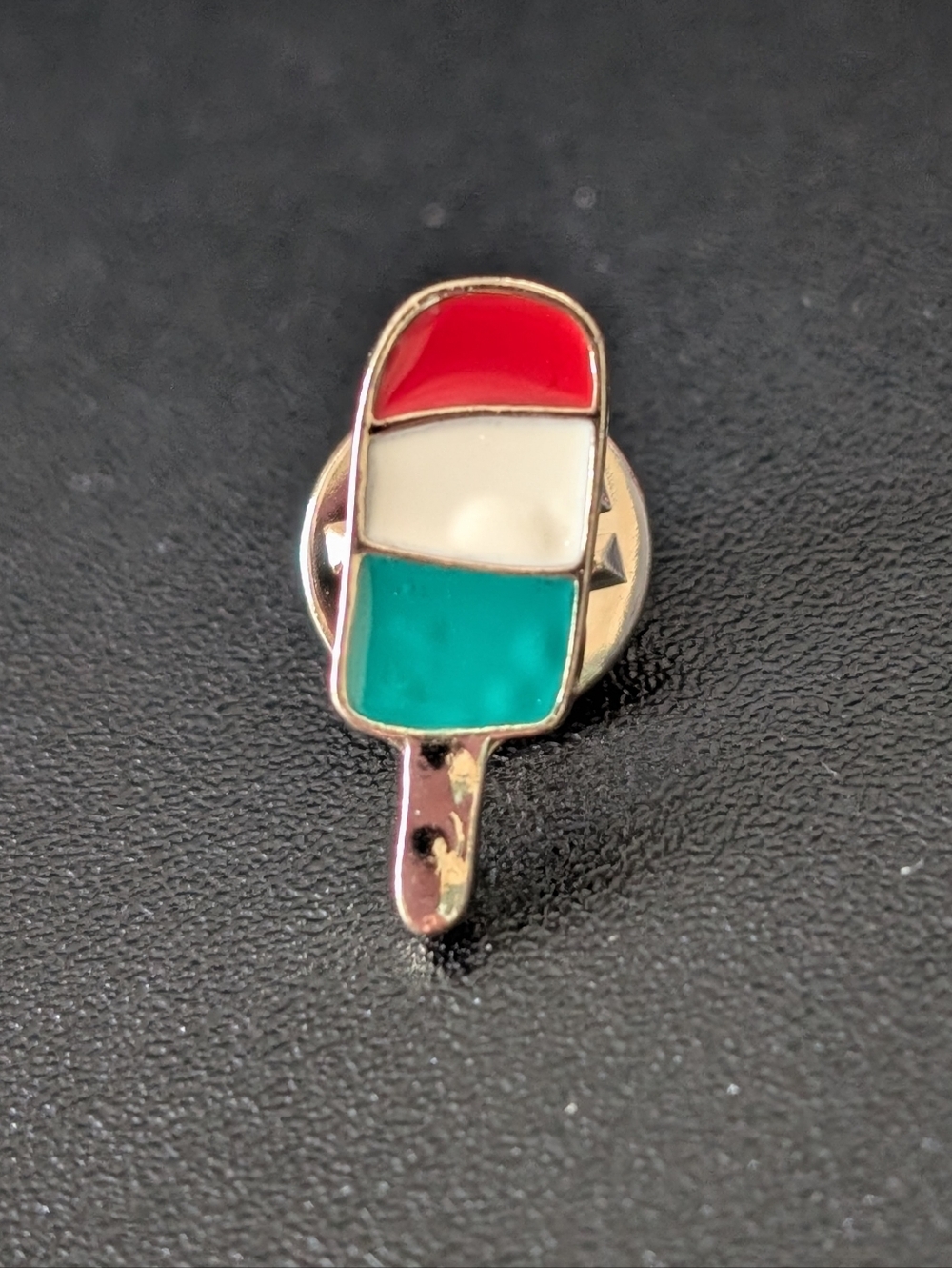 Red White & Green Ice Cream Popsicle Enamel Pin 🍦